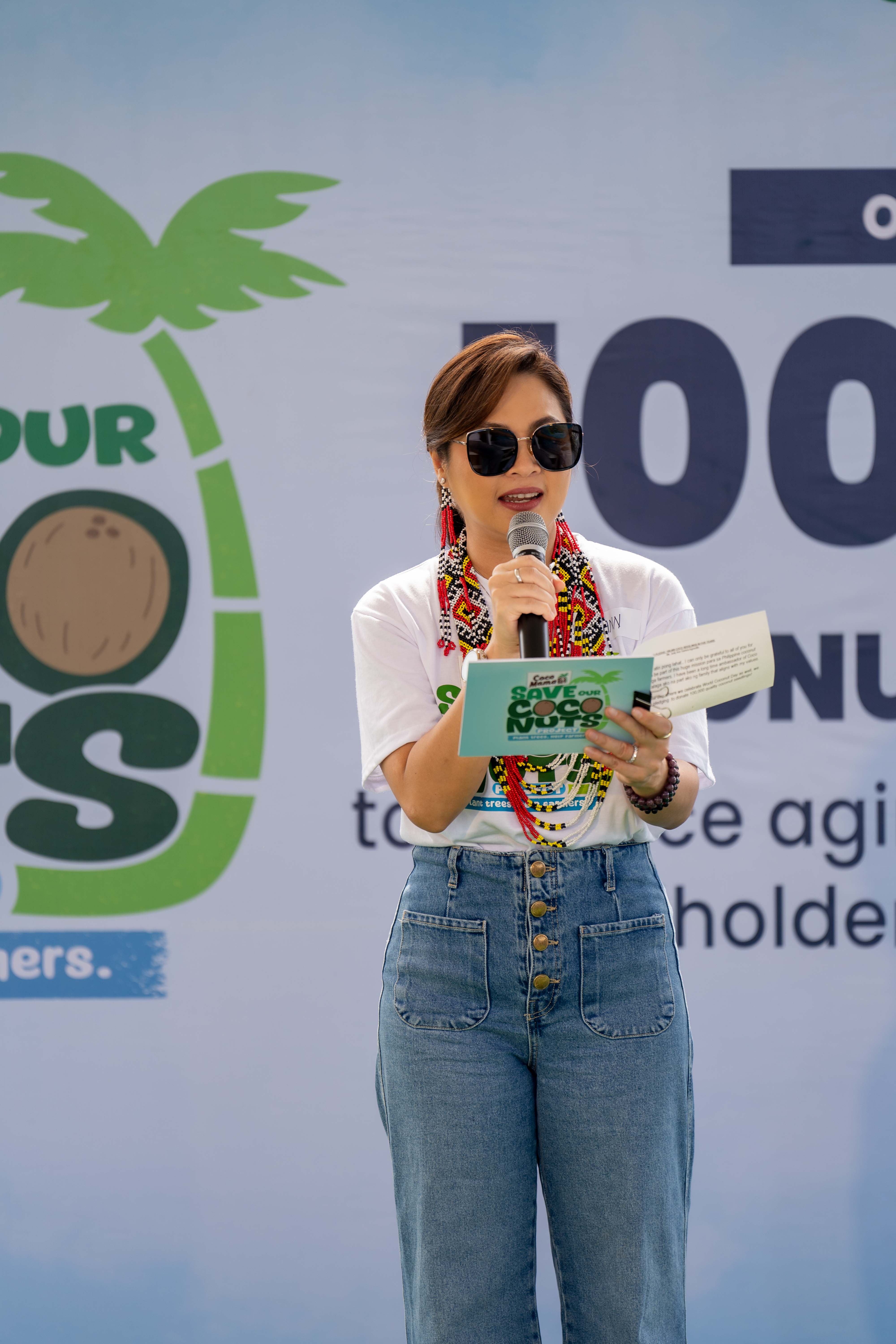 Judy Ann Santos-Agoncillo attends the Coco Mama’s “Save Our Coconuts” project in General Santos City.